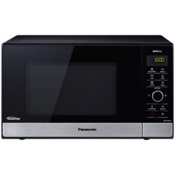 Panasonic NN-GD38HSBP Microwave Oven, Black Steel